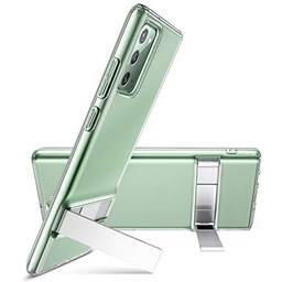 ESR Estojo de suporte de metal para Samsung Galaxy Note 20 [Suporte vertical e horizontal] [Proteção reforçada contra quedas] - transparente