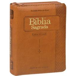 Bíblia Sagrada Letra Grande com índice digital e zíper: Almeida Revista e Corrigida (ARC)