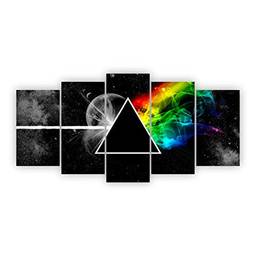 Quadro Banda de Rock Pink Floyd Álbum Prisma Arco-Íris MDF
