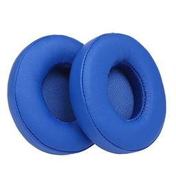 Almofada de ouvido, Romacci 2 unidades de substituição de protetores auriculares almofada de almofada para o Beats Solo 2/3 na orelha sem fio fones de ouvido azuis