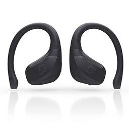 Fone de ouvido esportivo, fone de ouvido Bluetooth 5 com gancho, som aptX HiFi, microfone CVC 8.0, chamada clara, detecção no ouvido, tempo de reprodução de 8H, IPX8 à prova d'água, sem fio e carregador USB-C