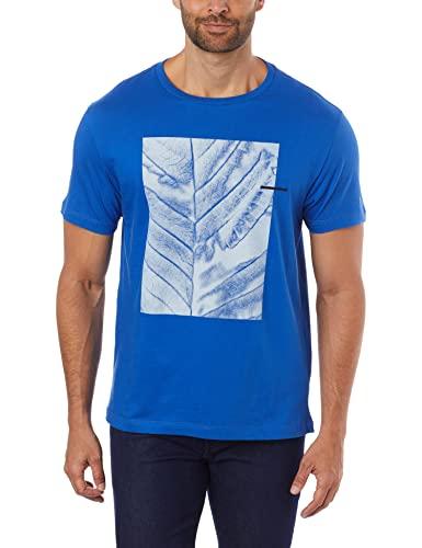 Aramis Camiseta Estampa Folha Zoom (Pa), Masculino, M, Azul Cobalto 109, Aramis
