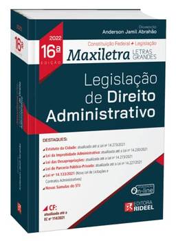 Legislação de Direito Administrativo - Coleção Maxiletra - 16ª Edição (2022)
