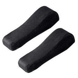 Almofadas de de braço de cadeira de escritório espuma de memória travesseiro de cotovelo -tampas de braço de cadeira universal para, Preto