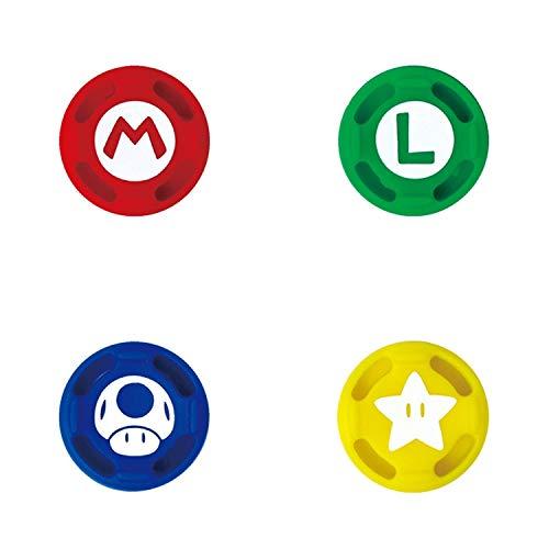 4 Grips Capa Analógico Para Joy-con Nintendo Switch Mario