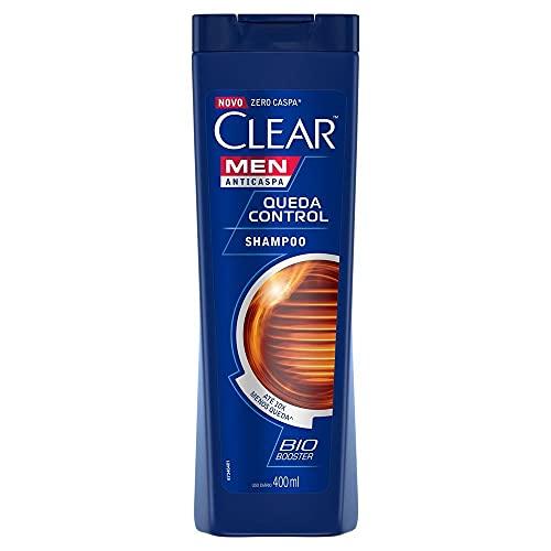Shampoo Anticaspa Clear Men Queda Control Frasco 400ml, Clear, Branco