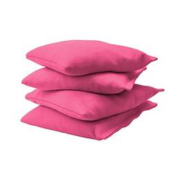 GoSports Conjunto de sacos de feijão de cornhole Official Regulation (4 sacos para todos os climas) - 16 cores disponíveis - rosa