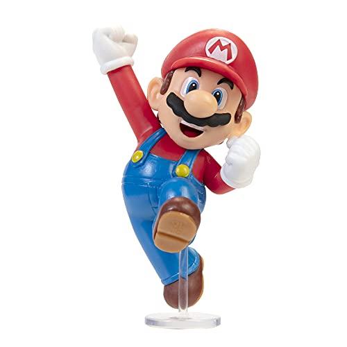 Boneco Articulado Jumping Mario, 2.5", Super Mario, Candide