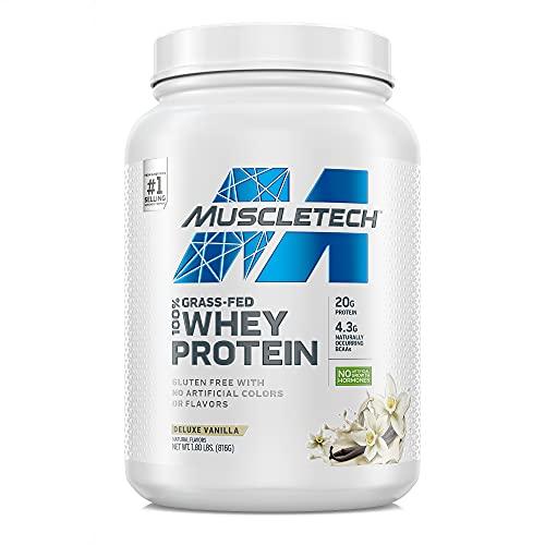 Muscletech GRASS FED 100% WHEY PROTEIN DELUXE VANI 816G 1.8LB