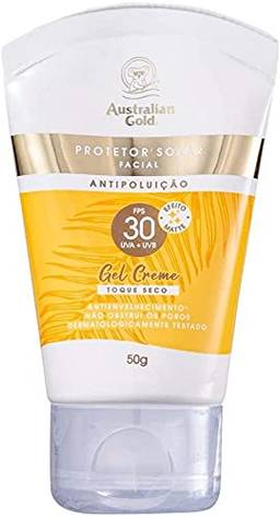 Australian Gold Protetor Solar Facial Gel Creme Fps 30 50Gr, Australian Gold