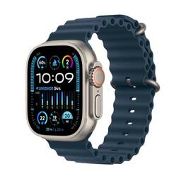 Apple Watch Ultra 2 GPS + Cellular • Caixa de titânio – 49 mm • Pulseira Oceano azul