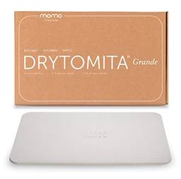 Drytomita: Tapete para Banheiro de Terra Diatomácea, Momo Lifestyle, Seca Rápido para Saída de Box, Antiderrapante (80 x 50 cm, Cinza Linho)