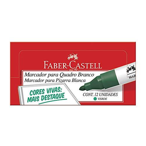 Marcador Quadro Branco 12 Unidades, Faber-Castell, Verde