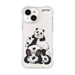 Capa Anti Impacto Slim iPhone 13 Fofura de Pandas