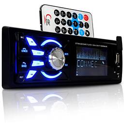 Som Automotivo Bluetooth Auto Rádio Mp3 Player 240w Usb Carro 1 Din Fm Sd Aux Controle Remoto