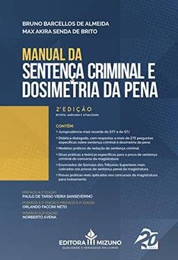 Manual da Sentença Criminal e Dosimetria da Pena - 2A. Ed