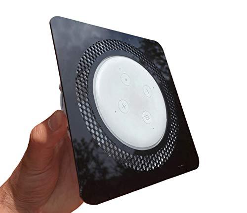 Suporte Quadrado De Teto Embutir para Amazon Echo Dot 3 Clássico modelo 2021 em Acrílico (preto)