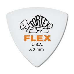 Palheta de guitarra Jim Dunlop Tortex Flex Triângulo 60 mm Laranja - Pacote com 6 (456P.60)
