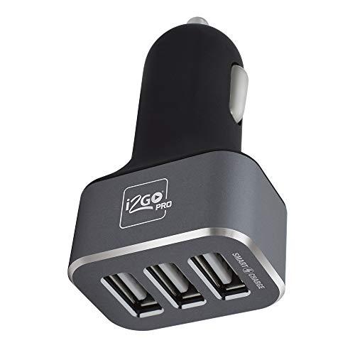 Carregador Veicular Com 3 Saídas USB I2GO 4,8A Chumbo - I2GO PRO