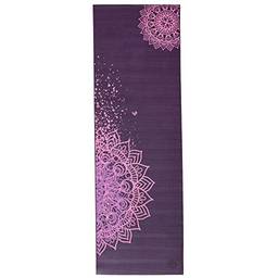Tapete de yoga pvc ecológico estampa Mandala Design, indicado para iniciantes, yoga mat para pilates e ginástica 4.5mm 183cm x 60cm (Ameixa)