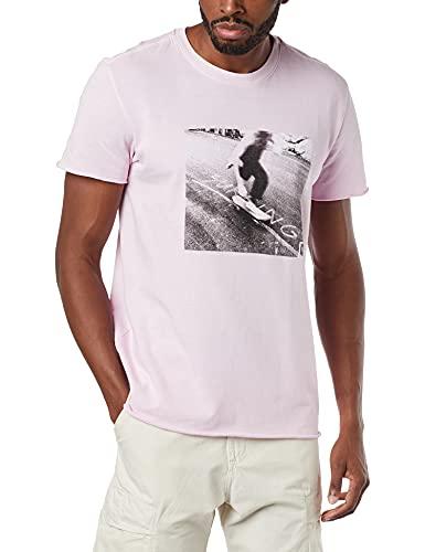 Camiseta Double SK8 Asphalt, Osklen, Masculino, Malva, M