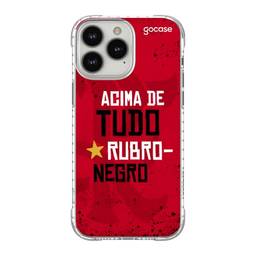 Capa Anti Impacto Slim iPhone 13 Pro Max Flamengo Acima de Tudo
