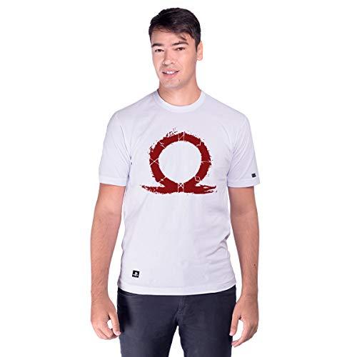 Camiseta God of War Omega, Unissex, Branca, P