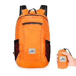 Tomshin Mochila leve portátil dobrável mochila impermeável bolsa dobrável Pacote ultraleve ao ar livre para mulheres homens viagens caminhadas