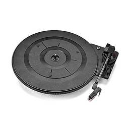 KKcare Toca-discos de vinil vintage LP toca-discos 28 cm 3 velocidades (33/45/78 RMP) com stylus fonógrafo acessórios peças