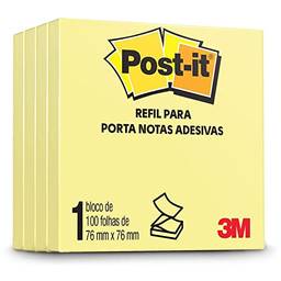 3M, Post-It, Bloco de Notas Adesivas,76 mm x 76 mm, Amarela - 100 folhas