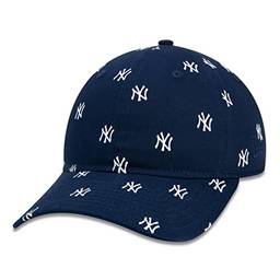 Bone New Era 9TWENTY Strapback MLB New York Yankees Core Aba Curva Azul Marinho Aba Curva Strapback Marinho