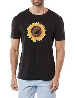 Camiseta,Soft Used Sunflower,Osklen,masculino,Preto,M