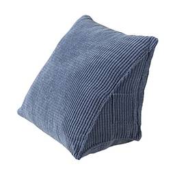 Eastdall Travesseiro De Cabeceira,Travesseiro triangular Travesseiro de leitura confortável com bolso com zíper Triangle Wedge Travesseiro Travesseiro de apoio