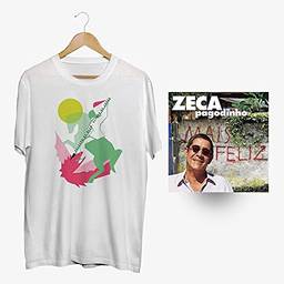 Zeca Pagodinho CD Mais Feliz + Camiseta Soldado de Ogum Branca