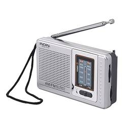 Henniu BC-R2011 Mini Rádio AM FM Receptor de Rádio de 2 Bandas Rádio de Bolso Portátil Alto-falante Embutido com Conector de Fone de Ouvido Antena Telescópica