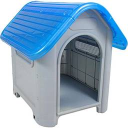 Casinha Azul Plástica para Cachorro Dog Home Número 3