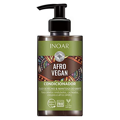 Inoar Condicionador Afro Vegan com Óleo de Rícino e Manteiga de Karité 300 ml, Inoar