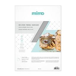 Adesivo Imprimivel Prata Jateado à Prova D`agua - Mimo - A4 10fls 180gr.