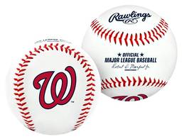 Rawlings MLB Nationals Team Logo Beisebol, oficial, branco