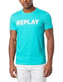 T-Shirt Institucional, Replay, Masculino, Verde M