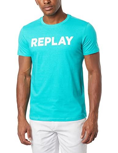 T-Shirt Institucional, Replay, Masculino, Verde G