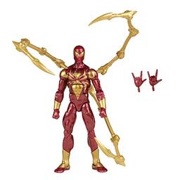 Boneco Marvel Legends Series, Figura de 15 cm e Acessórios - Aranha de Ferro - F3455 - Hasbro, Vermelho e amarelo