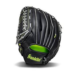 Franklin Sports Luva de beisebol e softbol - Field Master - Luva de beisebol e softball, preta, 30,5 cm
