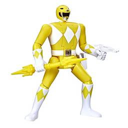 Boneco Power Rangers Retrô-Morphin, Figura com Cabeça Giratória - Ranger Amarela Trini - F2036 - Hasbro, Amarelo