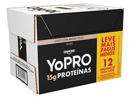 YoPRO, Pack Yopro Bebida Láctea Uht Coco com Batata Doce 15G de Proteínas 250 Ml -12 Unidades
