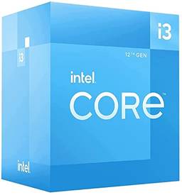 Intel Processador Core i3 (12ª geração) i3-12100 Quad-core (4 núcleos) 3,30 GHz – Pacote de varejo, 1.8"x1.8"