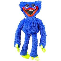 Huggy wuggys Pelúcia Jogo Boneca Brinquedo Pelúcia Toy, Horror Game Doll para Crianças Aniversário 15,8 polegadas, Cartoon Plush Toy Game Presentes de boneca de pelúcia (Azul)
