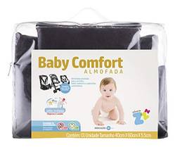 Almofada para Carrinho/ Bebê conforto / Assento automotivo Baby Comfort - Látex lavável - Grafite - Fibrasca, Infantil