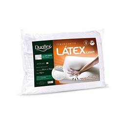 Travesseiro Latex Light, Duoflex, para Fronha 50 x 70 cm, Branco, Espuma 100% Poliuretano