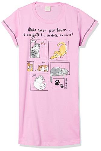 Camisetas De Pijama Sleep T-Shirt, PZAMA, 4, Azaleia, Feminino